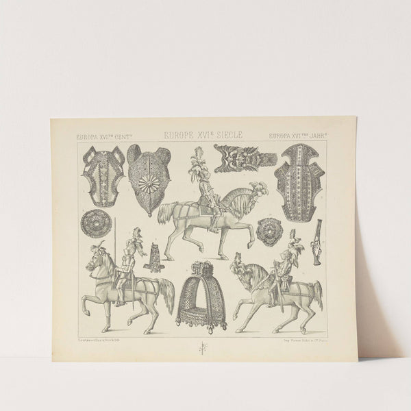 Armures equestres – pieces detachees du harnais du cheval de guerre (1876-1888) by Auguste Racinet