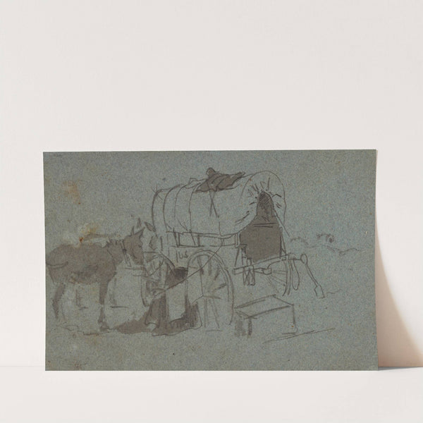 Army Wagon and Mule by Winslow Homer