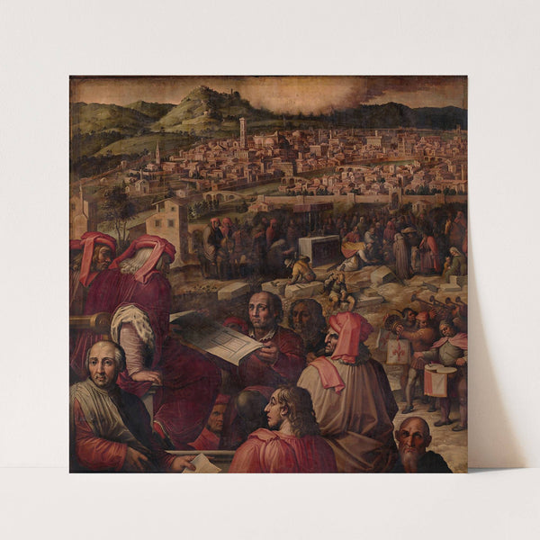 Arnolfo shows the plan to enlarge Florence (1563 - 1565) by Giorgio Vasari