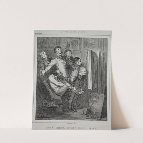 Around the Studios (1862) by Honoré Daumier