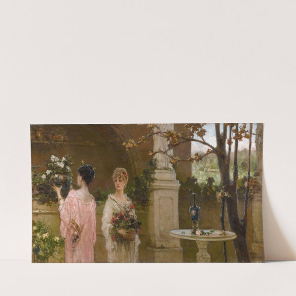 Arranging Flowers by Wilhelm Kotarbiński