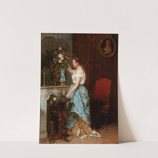 Arranging the Bouquet by Antoine-Émile Plassan