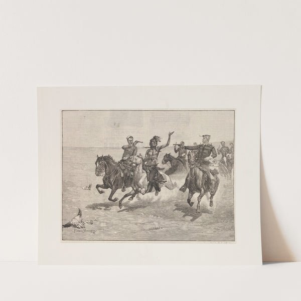 Arrest of a Blackfeet murderer (1888) by Frederic Remington