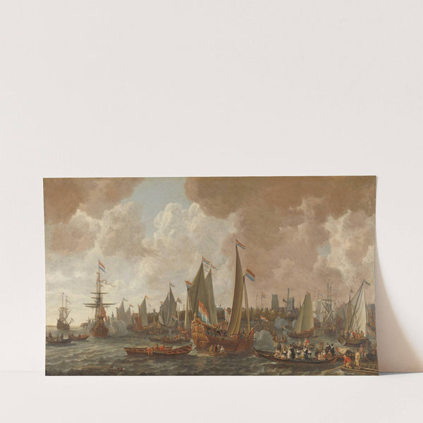 Arrival of Charles II, King of England, in Rotterdam, 24 May 1660 (c. 1660 - c. 1665) by Lieve Pietersz. Verschuier