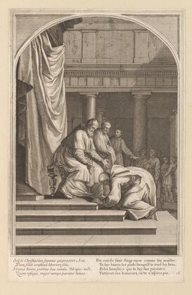 Arrival of Saint Bruno in Rome at Urban II (1623-1676)