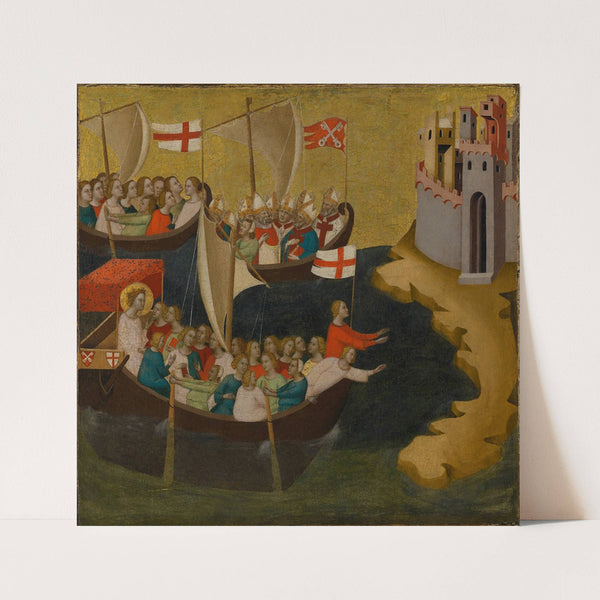 Arrival of Saint Ursula at Cologne (about 1333) by Bernardo Daddi