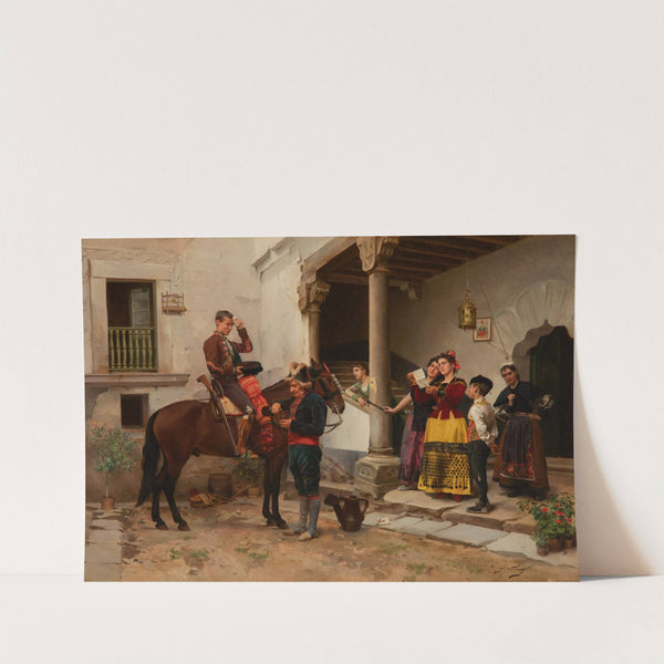 Arrival of the messenger by Jules Worms