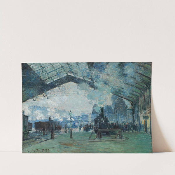 Arrival of the Normandy Train, Gare Saint-Lazare (1877) by Claude Monet