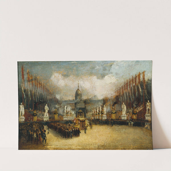 Arrivée des cendres de Napoléon sur l'esplanade des Invalides, le 15 décembre 1840. by Anonymous