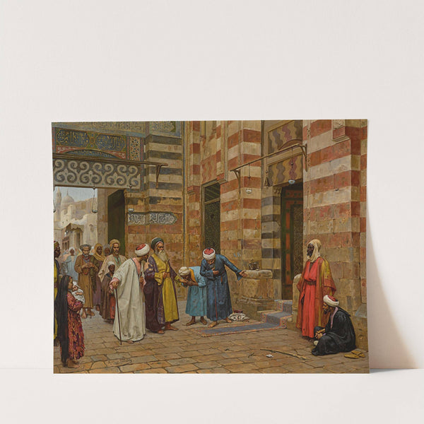 Arriving At The Mosque by Arthur Von Ferraris