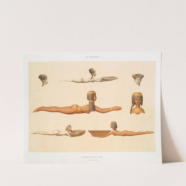 Art industriel; cuillers de bois peint, ustensiles à parfums (1878) by Émile Prisse d'''Avennes