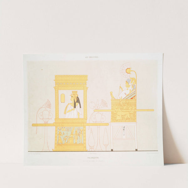 Art industriel; palanquins (nécropole de Thèbes — XXe. dynastie) (1878) by Émile Prisse d'''Avennes