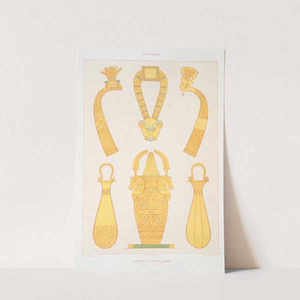 Art industriel; rithons et autres vases (Thèbes - XXe. dynastie) by Émile Prisse d'Avennes