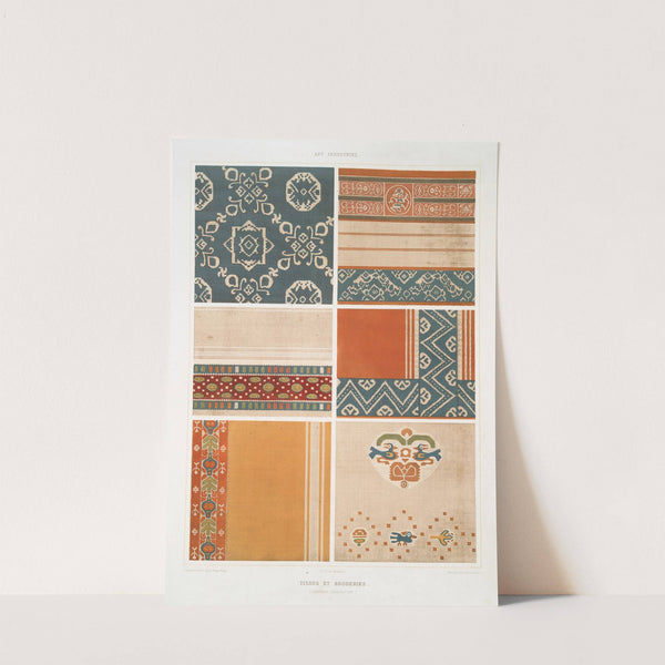 Art industriel; tissus et broderies (grandeur d'exécution) by Émile Prisse d'Avennes