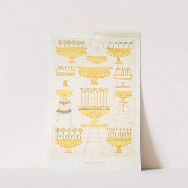 Art industriel; vases cratériformes (nécropole de Thèbes - XVIIIe. - XXe. dynasties) by Émile Prisse d'Avennes