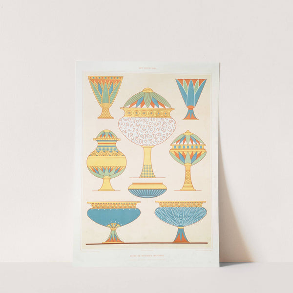 Art industriel; vases de diverses matières (nécropole de Thèbes - XVIIIe. et XXe. dynasties) by Émile Prisse d'Avennes