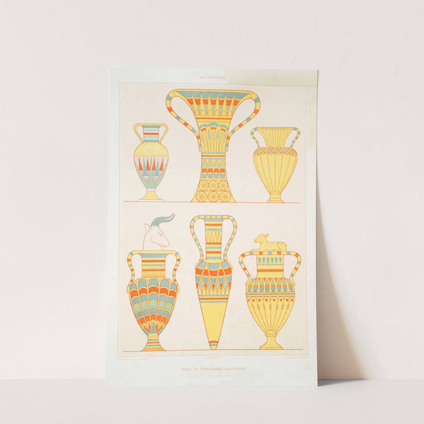 Art industriel; vases de tributaires asiatiques (nécropole de Thèbes - XVIIIe. dynastie) by Émile Prisse d'Avennes