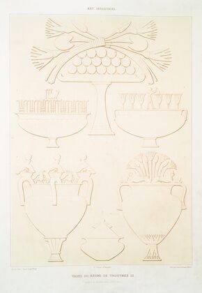 Art industriel; vases du règne de Thoutmès III (Thèbes & Hermonthis — XVIIIe. dyn.) — size preview