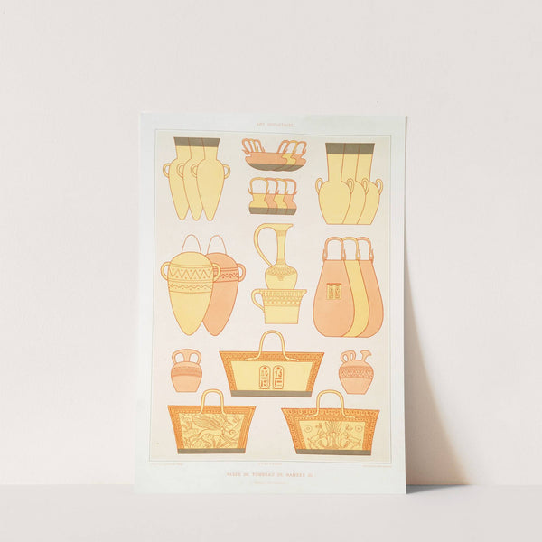 Art industriel; vases du tombeau de Ramsès III (Thèbes - XXe. dynastie) by Émile Prisse d'Avennes