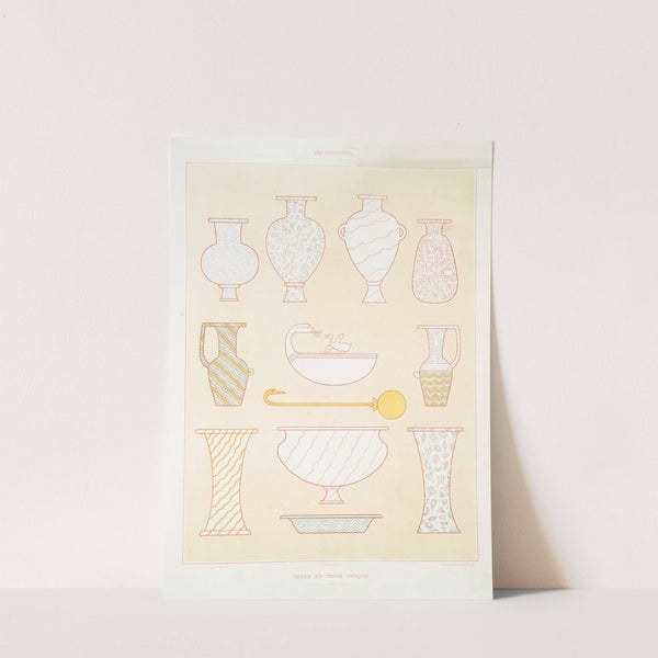 Art industriel; vases en verre opaque (Thèbes - XVIIIe. dynastie) by Émile Prisse d'Avennes