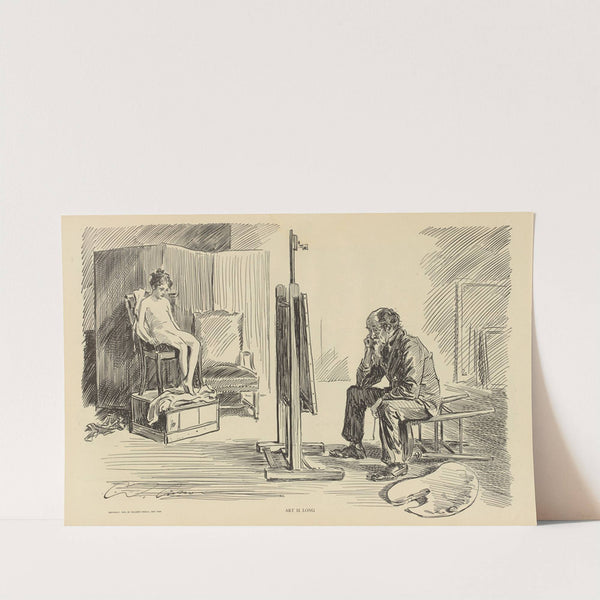 Art is long (1900-1905) by Charles Dana Gibson