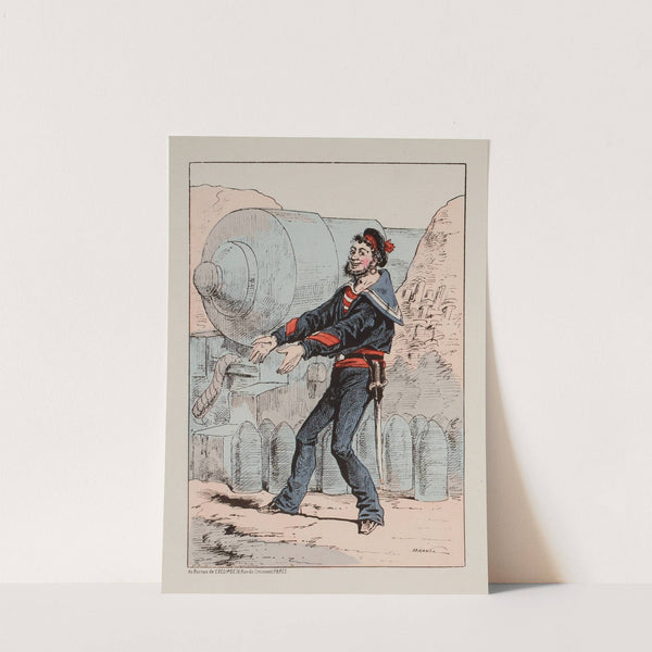 Artillerie de marine. (1871) by Draner