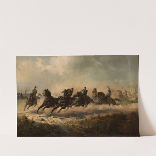 Artillery charge (from 1866 until 1867) by Maksymilian Gierymski