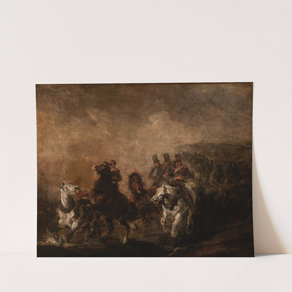 Artillery Crossing a Stream by Piotr Michałowski