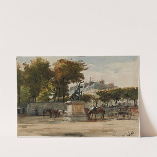 Artilleurs aux Tuileries, 9 juillet 1871. by Isidore Pils