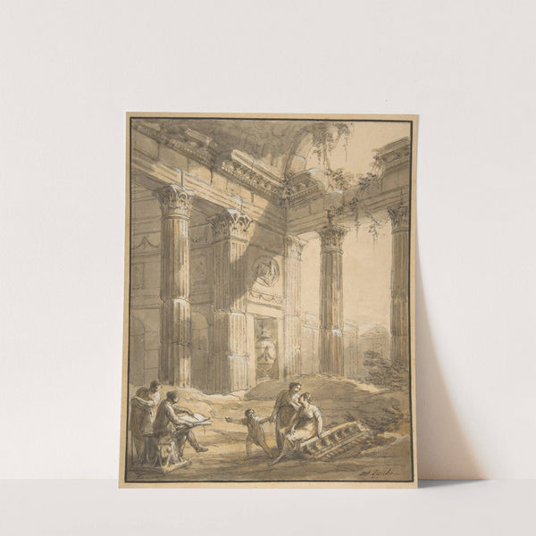 Artist Among Ruins by Antonio Zucchi