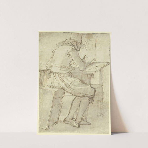 Artist at the drawing table by Jacopo da Empoli