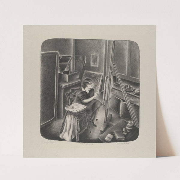 Artist at Work (ca. 1938) by Minetta Good