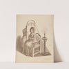 Artist Drawing a Woman’s Silhouette by Johann Rudolph Schellenberg