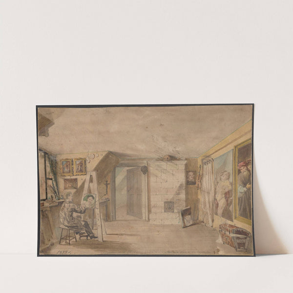 Artist in His Studio (1853) by Adrian Głębocki