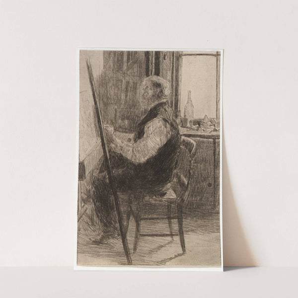 Artist Seated at Easel (ca. 1887-1893) by Julian Alden Weir