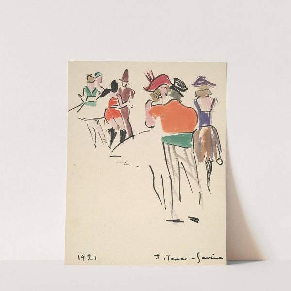 Artists’ Ball; Costumed Dancers by Joaquín Torres-García