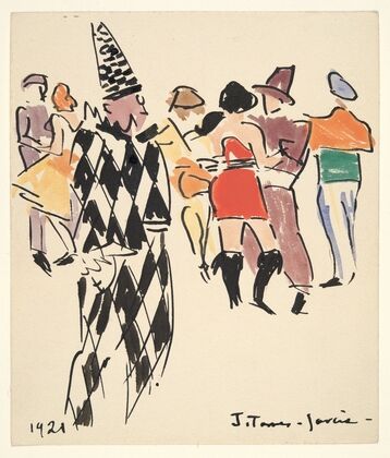 Artists’ Ball; Harlequin and Dancers