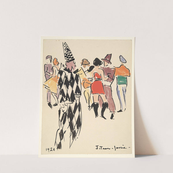 Artists’ Ball; Harlequin and Dancers by Joaquín Torres-García