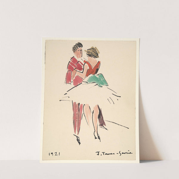 Artists’ Ball; Two Dancers by Joaquín Torres-García