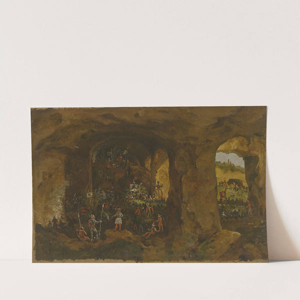 Artists’ festival in Cervara (1837) by Carl Morgenstern