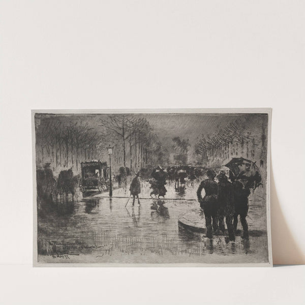 Artists Returning from the Salon (1877) by Félix Hilaire Buhot