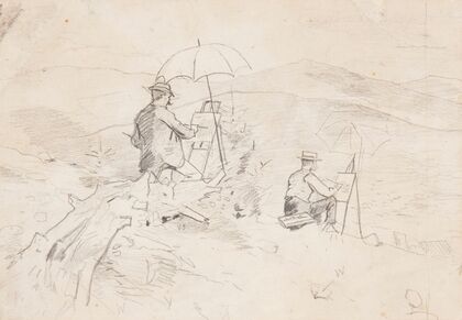 Artists Sketching in the White Mountains