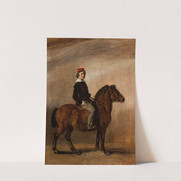 Artist’s son on a pony by Piotr Michałowski