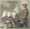 Arts bezoekt een zieke oude vrouw in bed