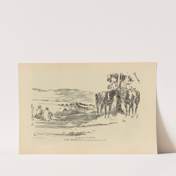 As the days get shorter (1893-1900) by Charles Dana Gibson