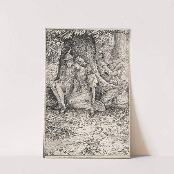 As you like it. Celia – I pray you bear with me, I cannot go no further. (1917-1918) by Louis Rhead