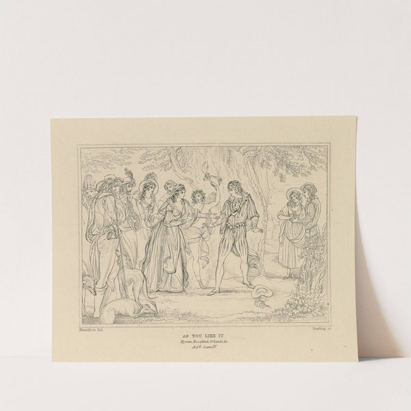 As you like it; Hymen, Rosalind, Orlando, &c., act V, scene IV (19th century) by William Francis Starling