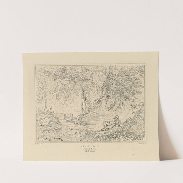 As you like it, Jacques & Amiens, act II, scene 1 (19th century) by William Francis Starling