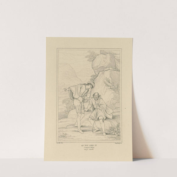 As you like it, Orlando & Adam, act II, scene vi (19th century) by William Francis Starling