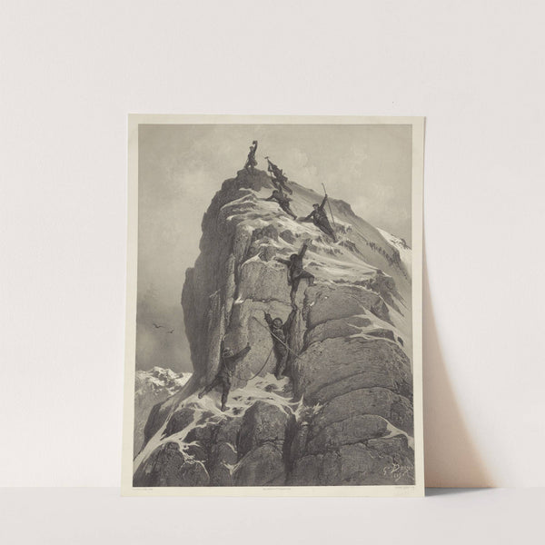Ascension du Mont Cervin-14 Juillet 1865; Arriveé au Sommet (1865) by Gustave Doré
